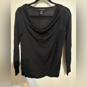 INC International Concepts Shimmering Black Top